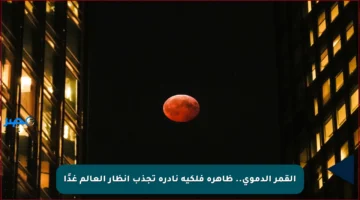 القمر الدموي.. ظاهرة فلكية نادرة تجذب أنظار العالم غدًا
